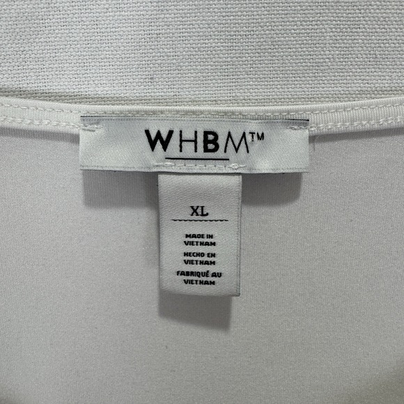 White House Black Market Top Womens XL White Lace Trim Cami Siren Fairy Coquette - Picture 8 of 12